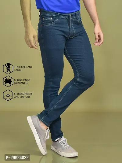 Stylish Denim Solid Jeans for Men-thumb2