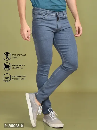 Stylish Denim Solid Jeans for Men-thumb3