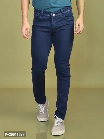 Stylish Denim Solid Jeans for Men-thumb0