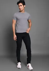 Classic Denim Solid Jeans For Men-thumb3