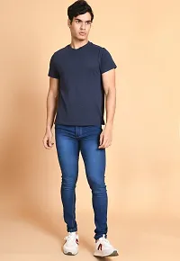 Classic Denim Solid Jeans For Men-thumb4