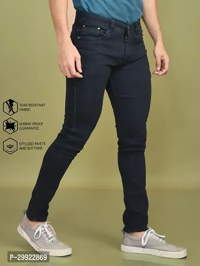 Stylish Denim Solid Jeans for Men-thumb3