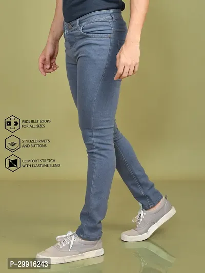 Stylish Denim Solid Jeans for Men-thumb2