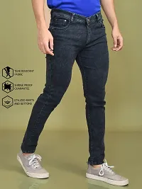 Stylish Denim Solid Jeans for Men-thumb1