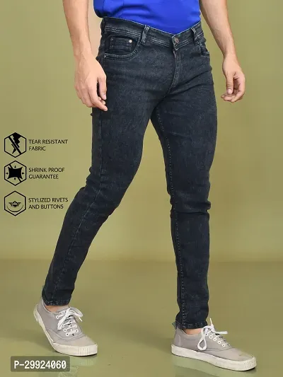 Stylish Denim Solid Jeans for Men-thumb2