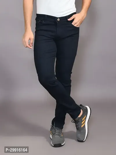 Stylish Denim Solid Jeans for Men-thumb2