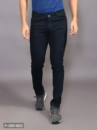 Stylish Denim Solid Jeans for Men-thumb0