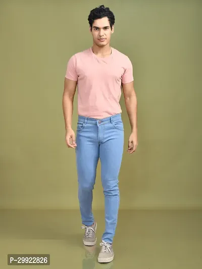 Stylish Denim Solid Jeans for Men-thumb4