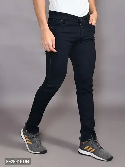 Stylish Denim Solid Jeans for Men-thumb3