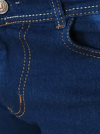 Classic Denim Solid Jeans For Men-thumb3