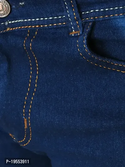 Classic Denim Solid Jeans For Men-thumb4