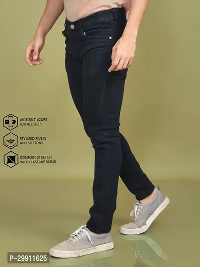 Stylish Denim Solid Jeans for Men-thumb4