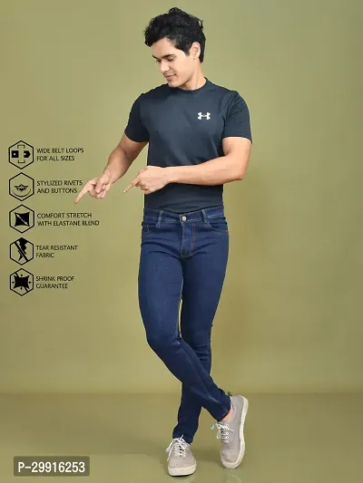 Stylish Denim Solid Jeans for Men-thumb5