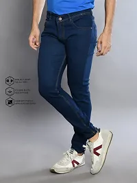 Classic Denim Solid Jeans For Men-thumb4