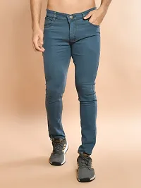 Classic Denim Solid Jeans For Men-thumb1