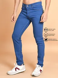 Classic Denim Solid Jeans For Men-thumb2