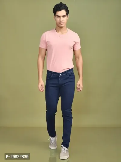 Stylish Denim Solid Jeans for Men-thumb4