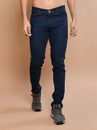 Classic Denim Solid Jeans For Men-thumb3