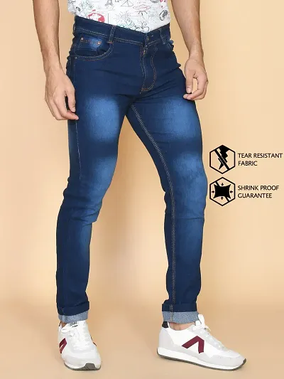 Classic Solid Jeans For Men