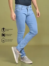 Stylish Denim Solid Jeans for Men-thumb1