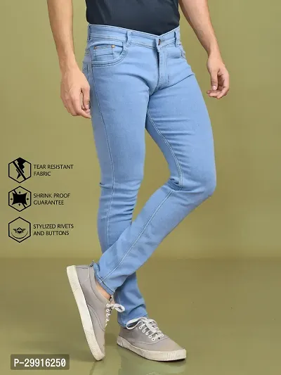 Stylish Denim Solid Jeans for Men-thumb2