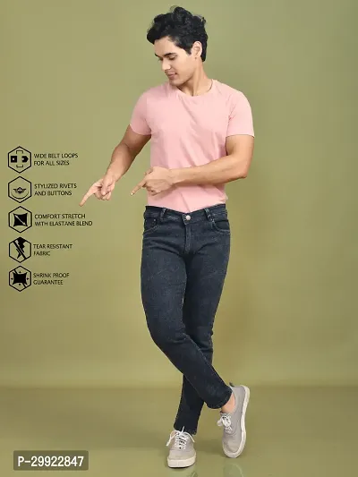 Stylish Denim Solid Jeans for Men-thumb2