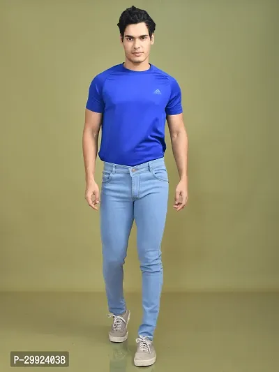 Stylish Denim Solid Jeans for Men-thumb4