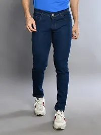 Classic Denim Solid Jeans For Men-thumb3