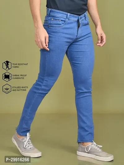 Stylish Denim Solid Jeans for Men-thumb3