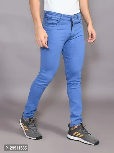 Stylish Denim Solid Jeans for Men-thumb4