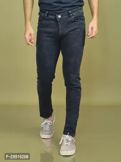 Stylish Denim Solid Jeans for Men-thumb0