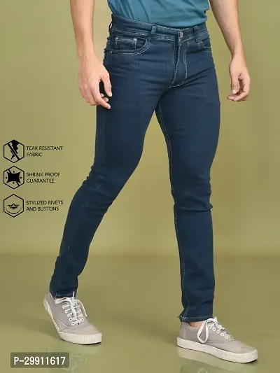 Stylish Denim Solid Jeans for Men-thumb5