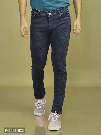 Stylish Denim Solid Jeans for Men-thumb0