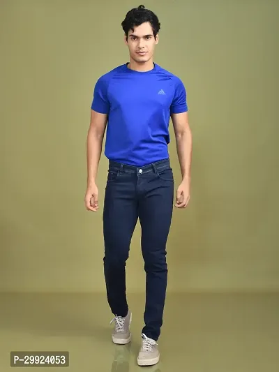 Stylish Denim Solid Jeans for Men-thumb4