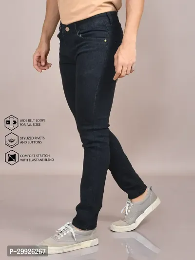 Stylish Denim Solid Jeans for Men-thumb3