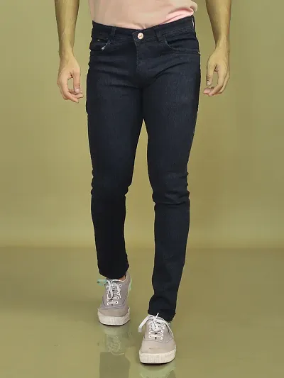 Stylish Denim Solid Jeans for Men