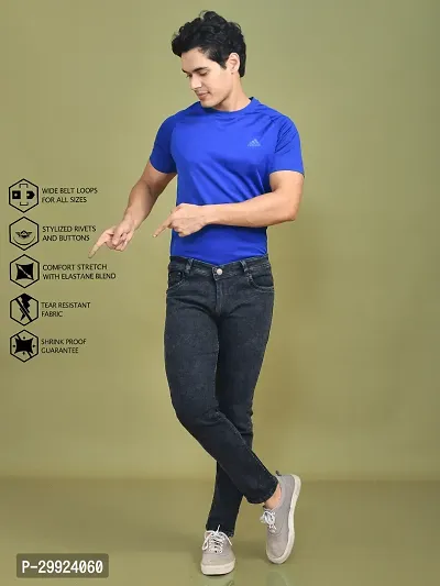 Stylish Denim Solid Jeans for Men-thumb4