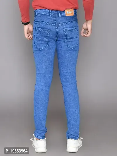 Classic Denim Solid Jeans For Men-thumb2