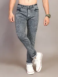 Classic Denim Solid Jeans For Men-thumb1