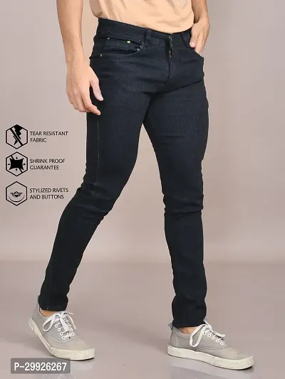 Stylish Denim Solid Jeans for Men-thumb2