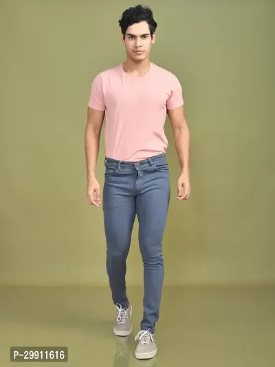 Stylish Denim Solid Jeans for Men-thumb4