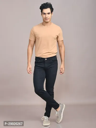 Stylish Denim Solid Jeans for Men-thumb5