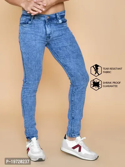 Trendy Stylish Denim Mid-Rise Jeans for Men-thumb3