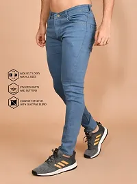 Classic Denim Solid Jeans For Men-thumb3