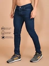 Classic Denim Solid Jeans For Men-thumb1