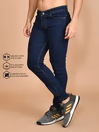 Classic Denim Solid Jeans For Men-thumb1