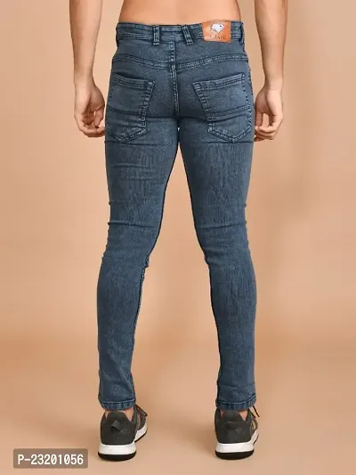 Classic Denim Solid Jeans For Men-thumb3