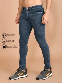 Classic Denim Solid Jeans For Men-thumb1