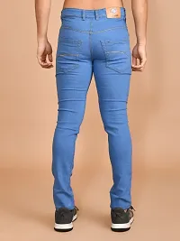 Classic Denim Solid Jeans For Men-thumb1