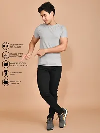 Classic Denim Solid Jeans For Men-thumb2